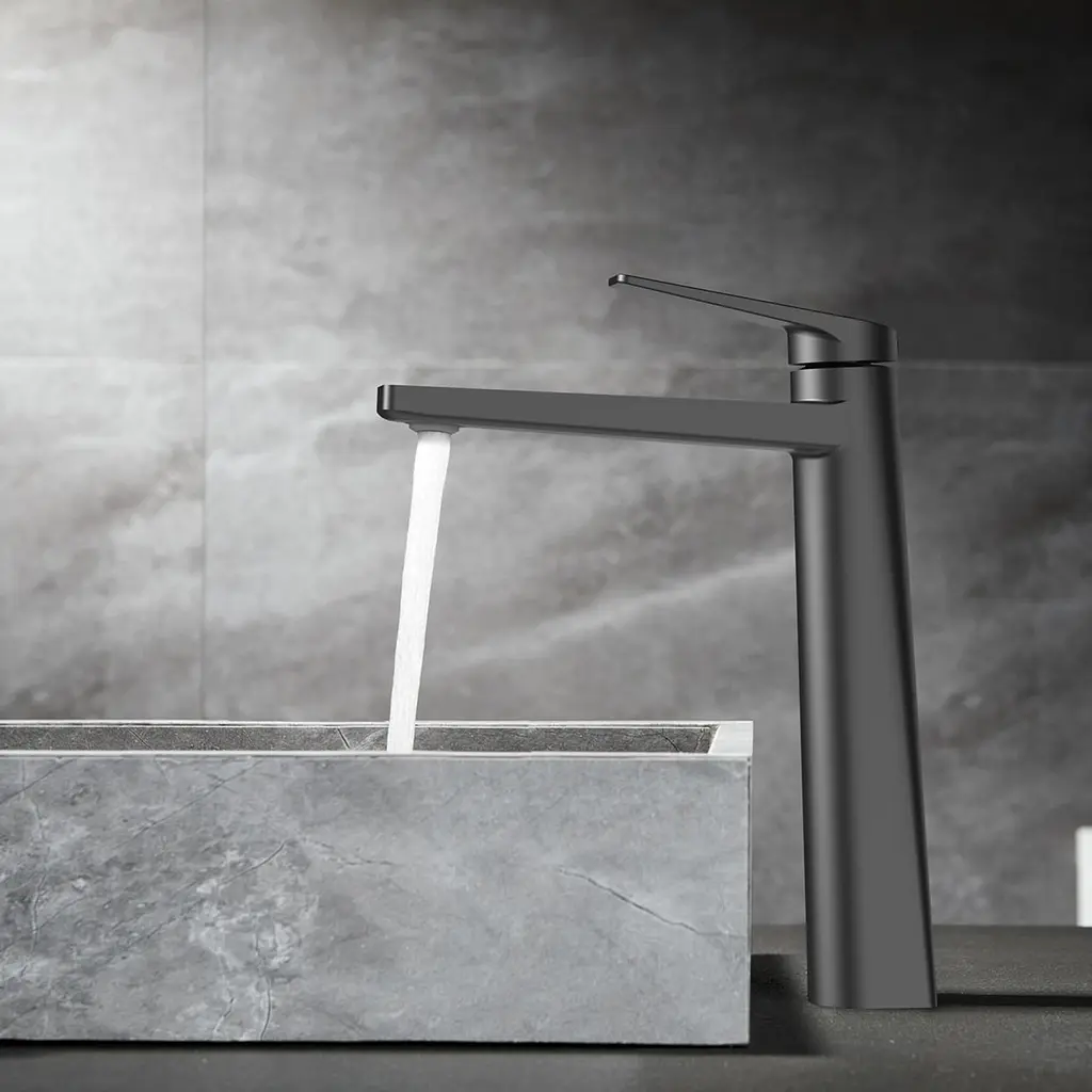 BM 366252 GM Basin Mixer Tall Gun Metal