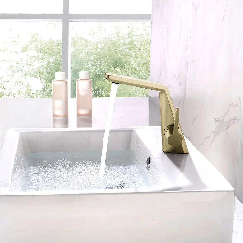 BM 366253 BG Basin Mixer Gold