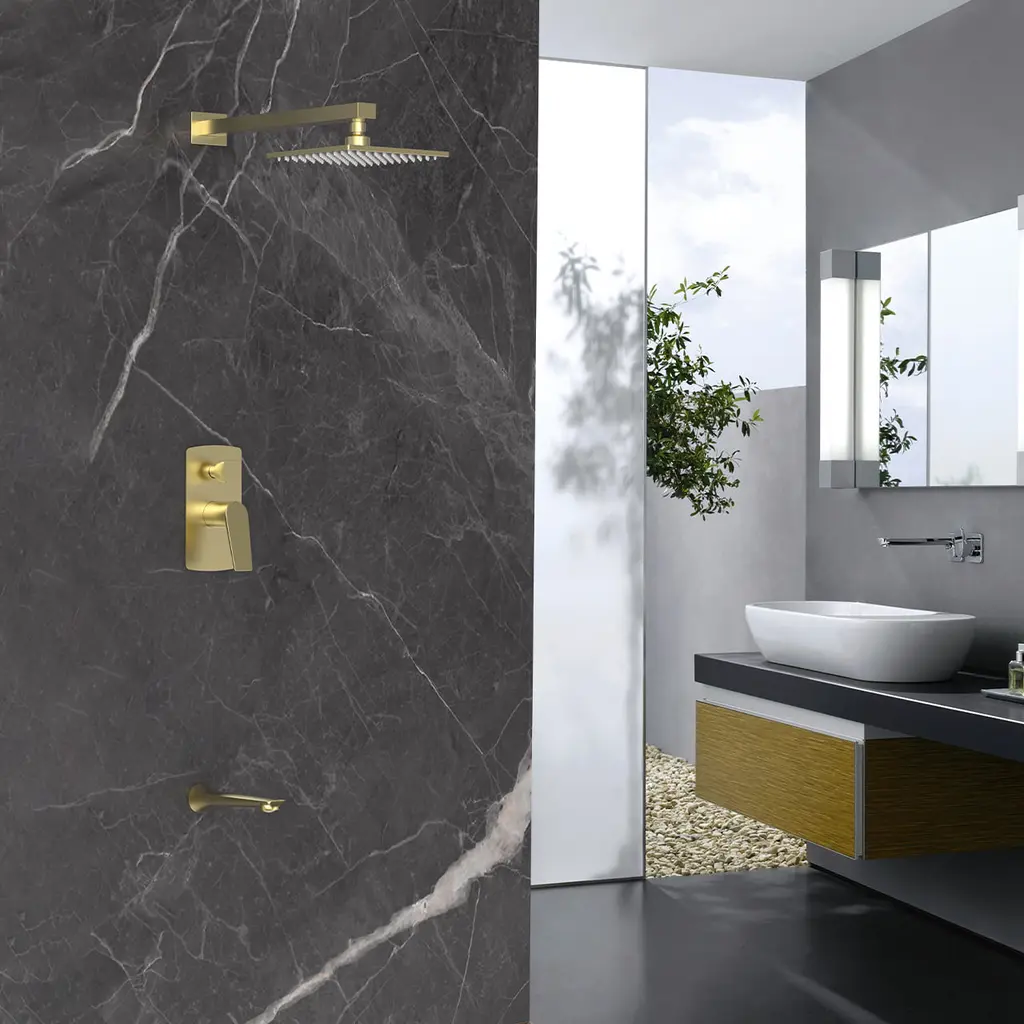 CM 365022 BG 2 Way Concealed Shower Set Gold