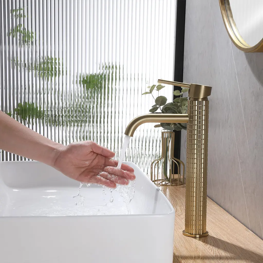 BM 366402 BG Basin Mixer Tall Gold