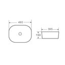 Countertop Wash Basin Black 2143