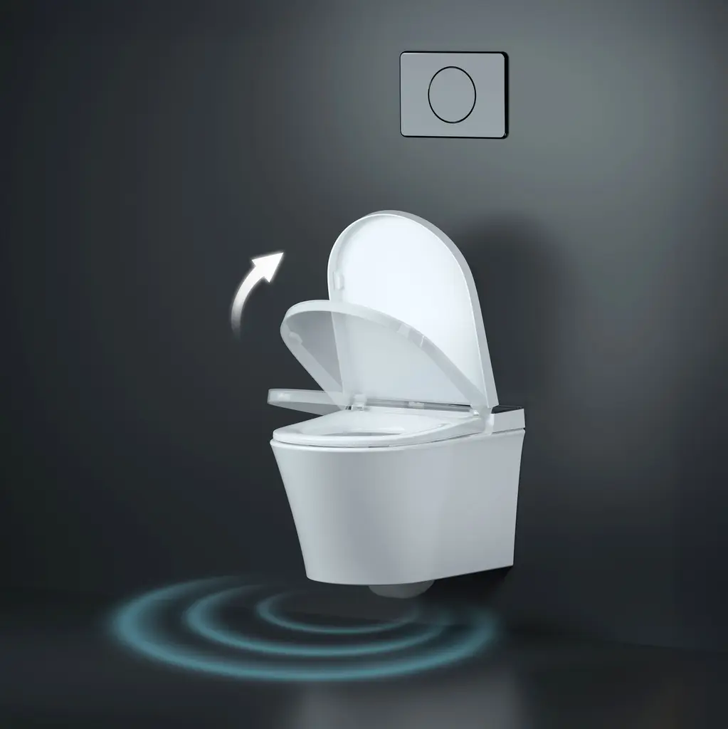 SWT-443664 Wall Hung Smart Toilet+Concealed Cistern