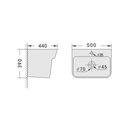 BL 9690 Wall Hung Basin 50x44x39 cm 6900