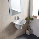 5300B Wall Hung Basin 58x49x40cm