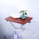 F-1 Shower Seat Aluminium + Fumigation Wood