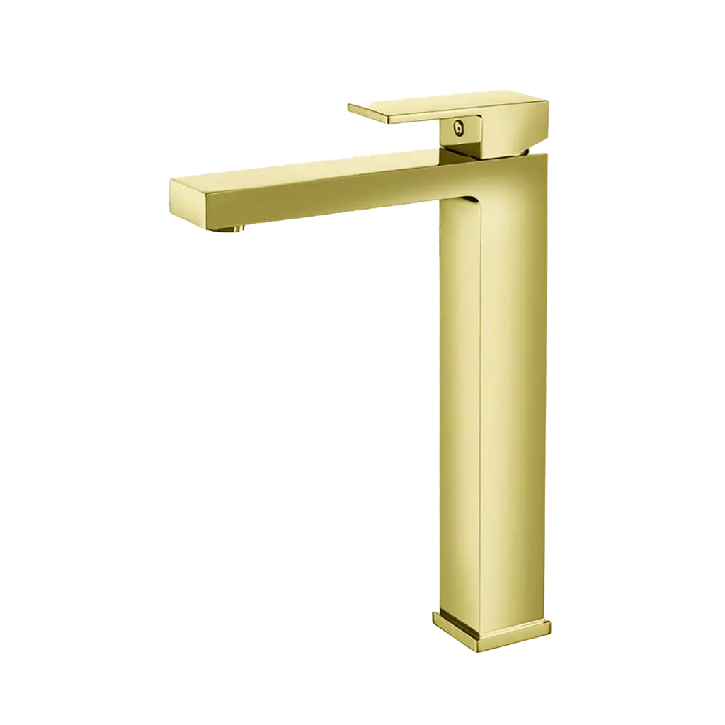 Basin Mixer Tall Square Brushed GOLD BM 7311170 BG
