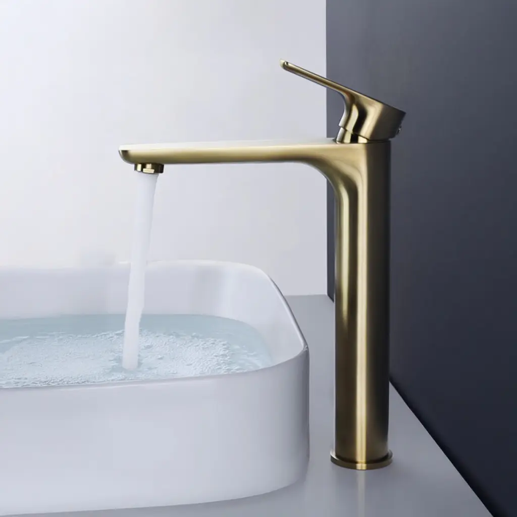 Basin Mixer Tall Brushed Gold BM 7356120 BG