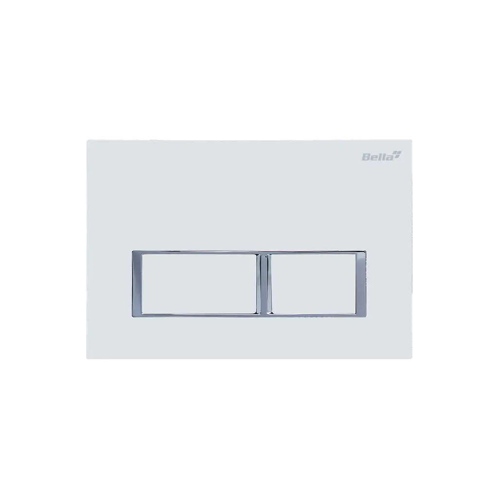 Dual Flush Actuator Plate Sqaure White ACW 304112