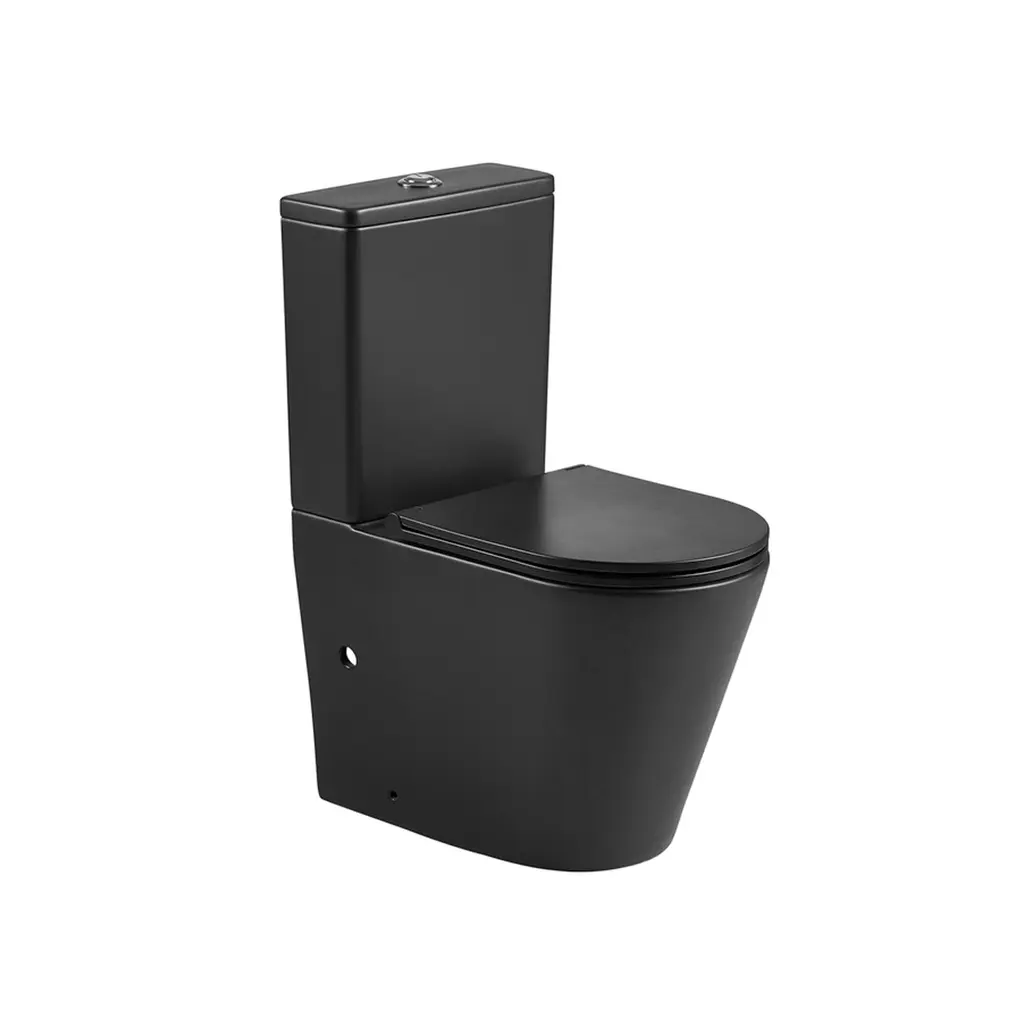 Two Piece WC With UF Cover Black 2149A RMB