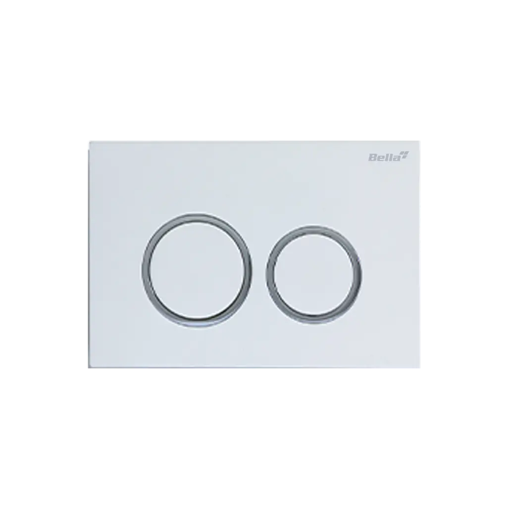 Dual Flush Actuator Plate Round White ACW 304111