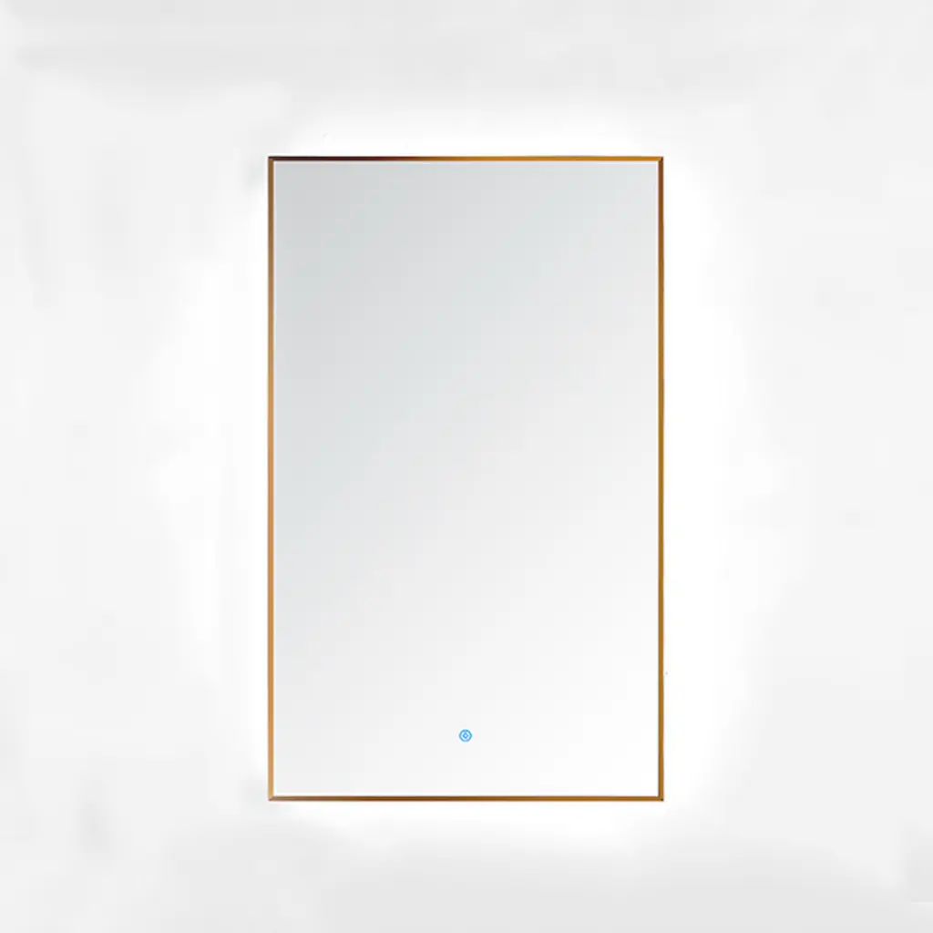 WMJ 30910 Plain Mirror + GOLD Frame 60x90 cm