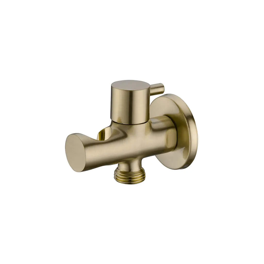 Shattaf Valve Brushed Gold Round AV 735102 BG