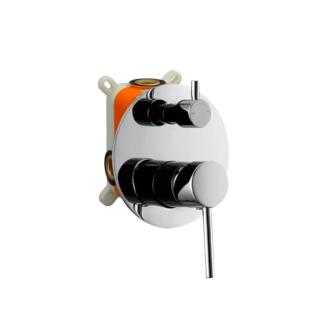 3 Way Concealed Shower Mixer Round Chrome CM 731380 CH