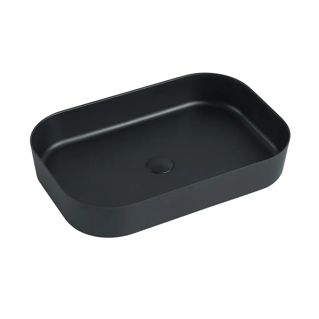 Countertop Melamine Wash Basin Matt Black BL53-WCL6002