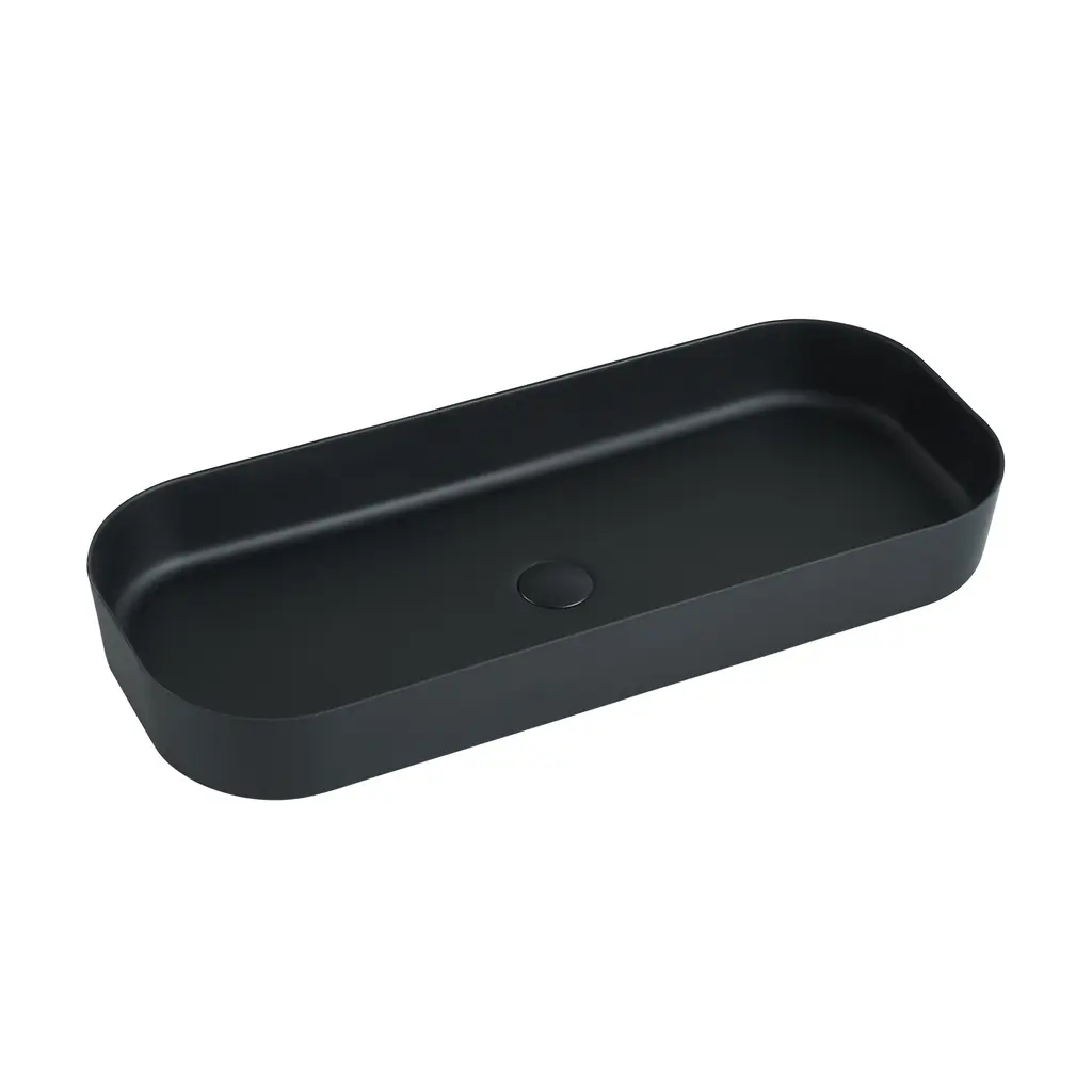Countertop Melamine Wash Basin Matt Black BL53-WCL6003