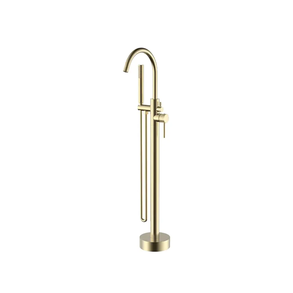 Floor Mounted Bathtub Mixer Brushed Gold FM 361230 BG