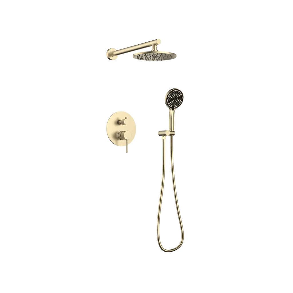 2 Way Concealed Shower Full Set Brushed Gold CM 366422 BG