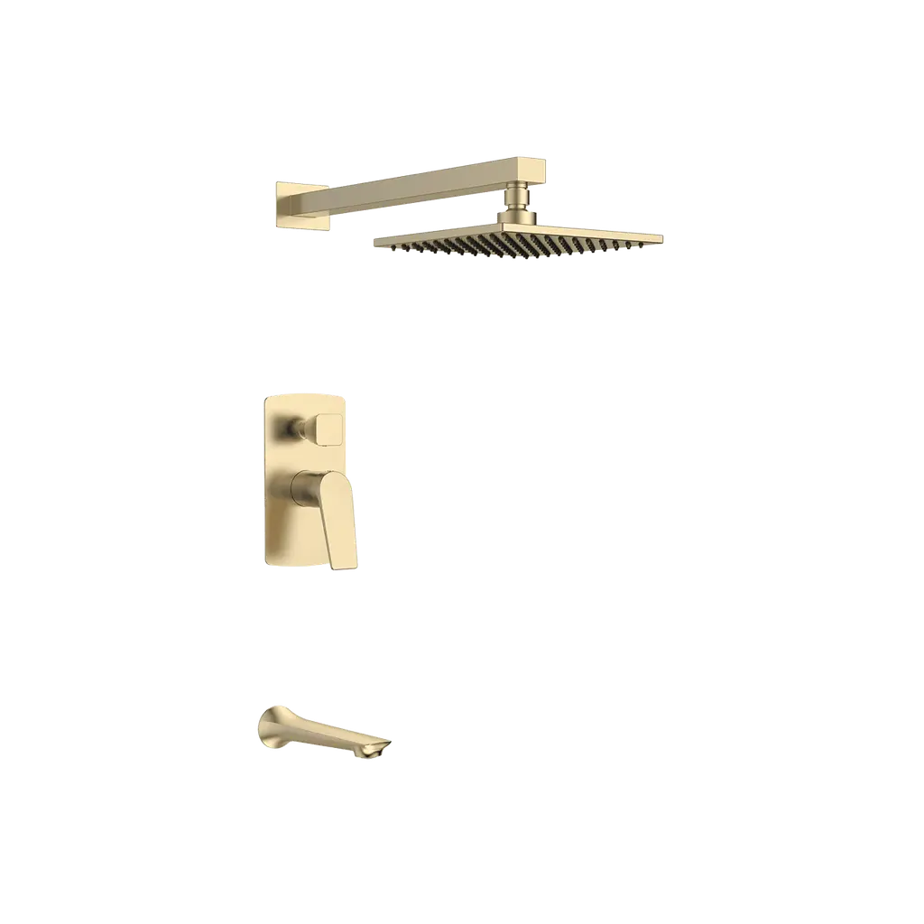 2 Way Concealed Shower Set Brushed Gold CM 365022 BG