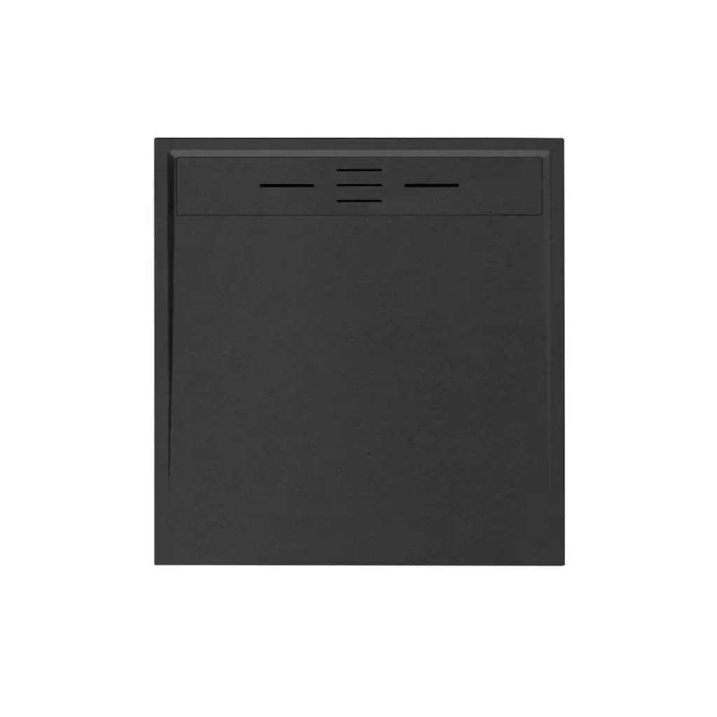 GT-10090LS Black Shower Tray 100x90cm +  Waste Outlet