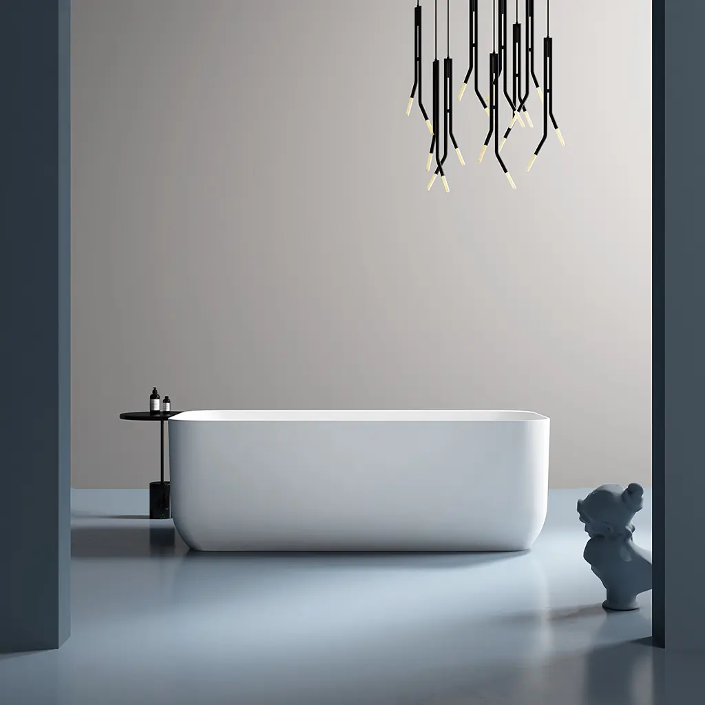 Freestanding Bathtub With Chrome Mixer BL 7677