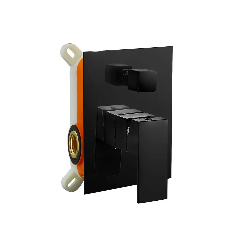 Concealed Shower Mixer 2 Way Sqaure Black CM 731170 DB