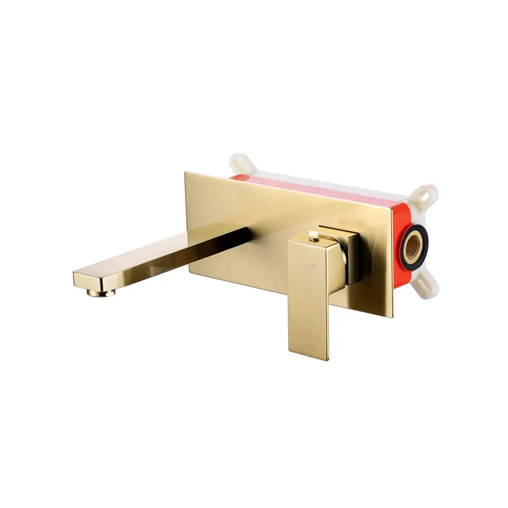 Concealed Basin Mixer Square Brushed Gold CBM 731113 BG