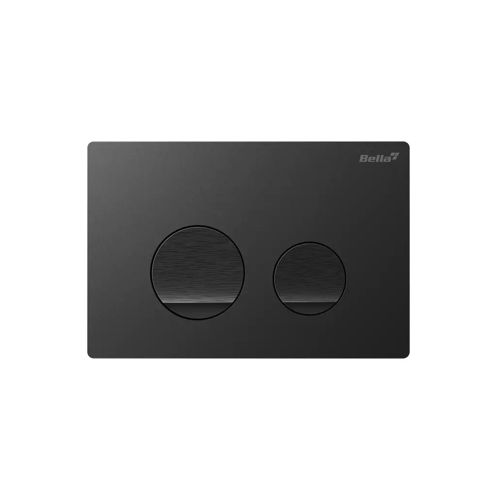 Dual Flush Actuator Plate Round Black PBL 304137