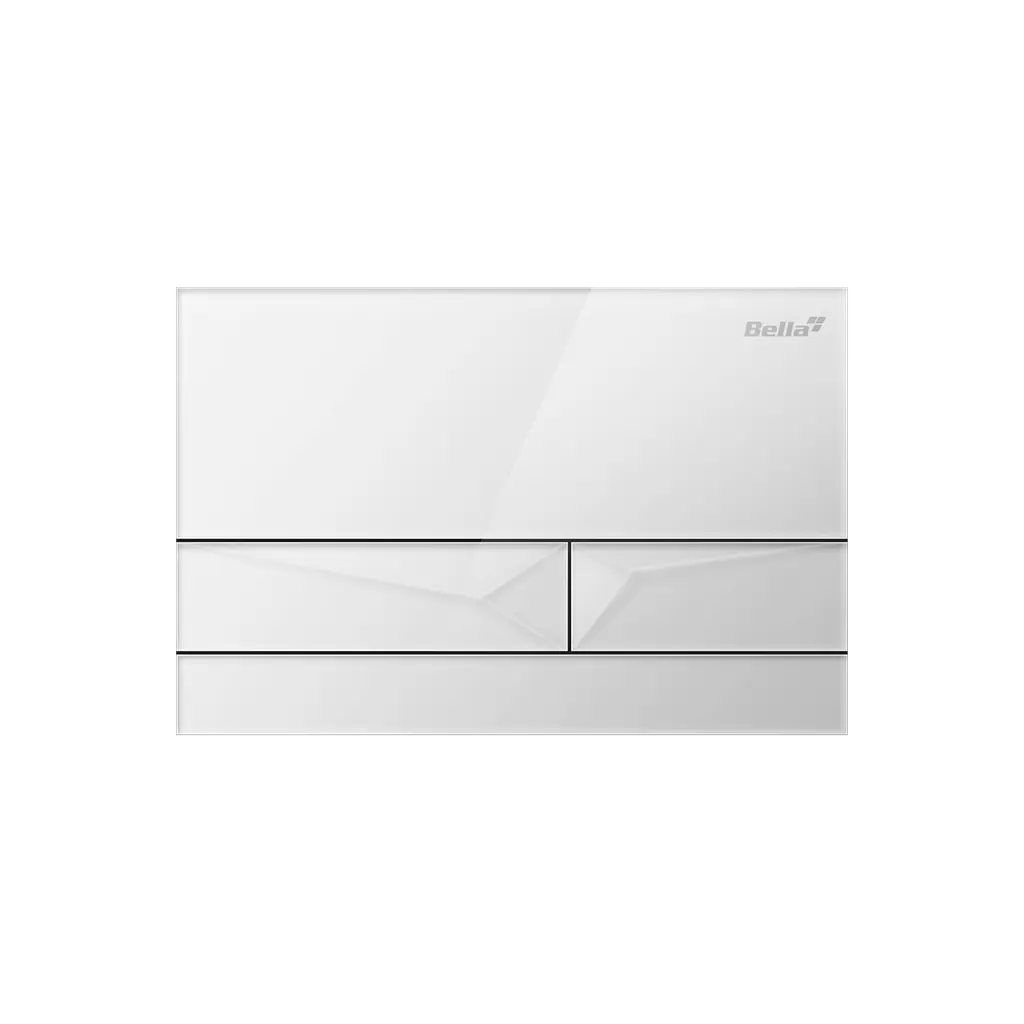 Dual Flush Actuator Plate Glass White ACW 310051