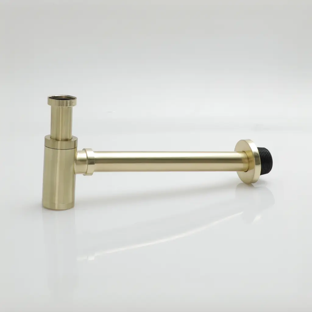 Wash Basin Bottle Trap Brass Brushed Gold P2-74BG