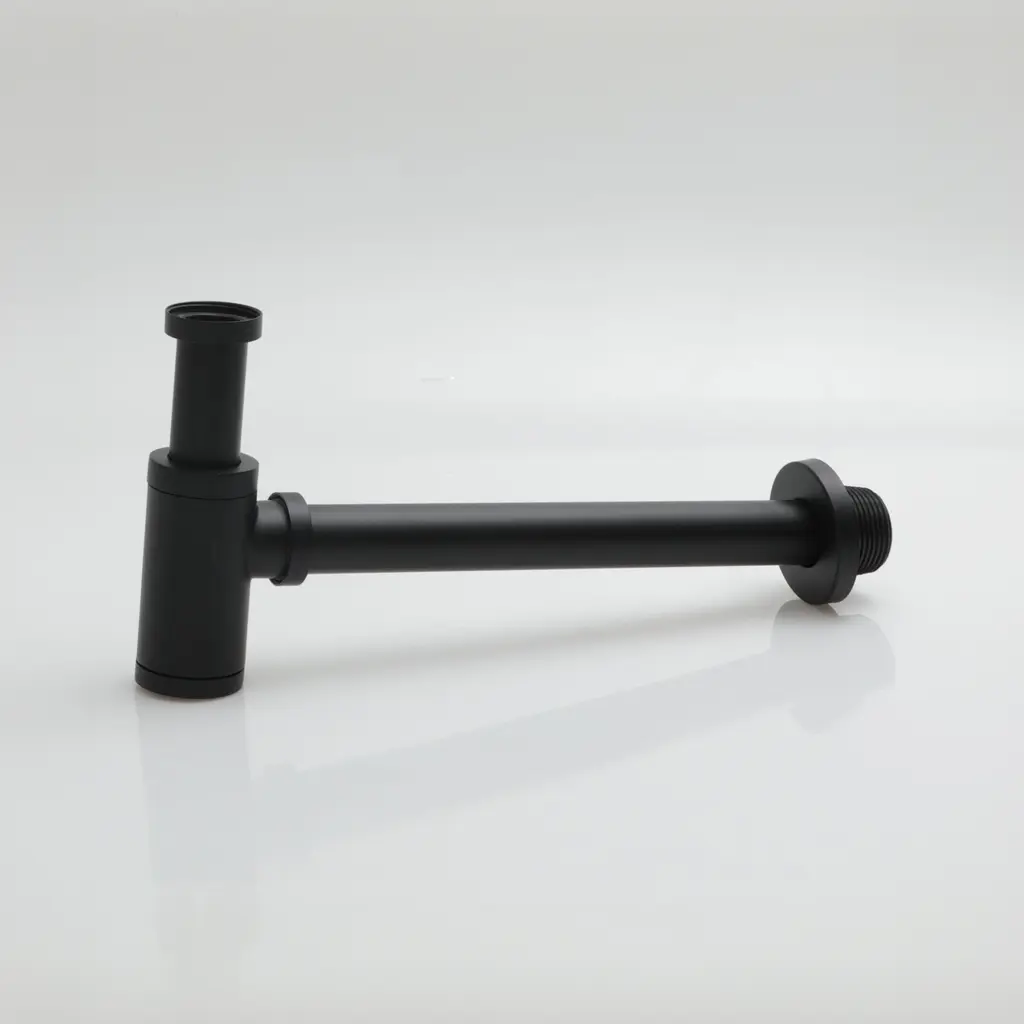 Wash Basin Bottle Trap Brass Matt Black BL P2-74MB