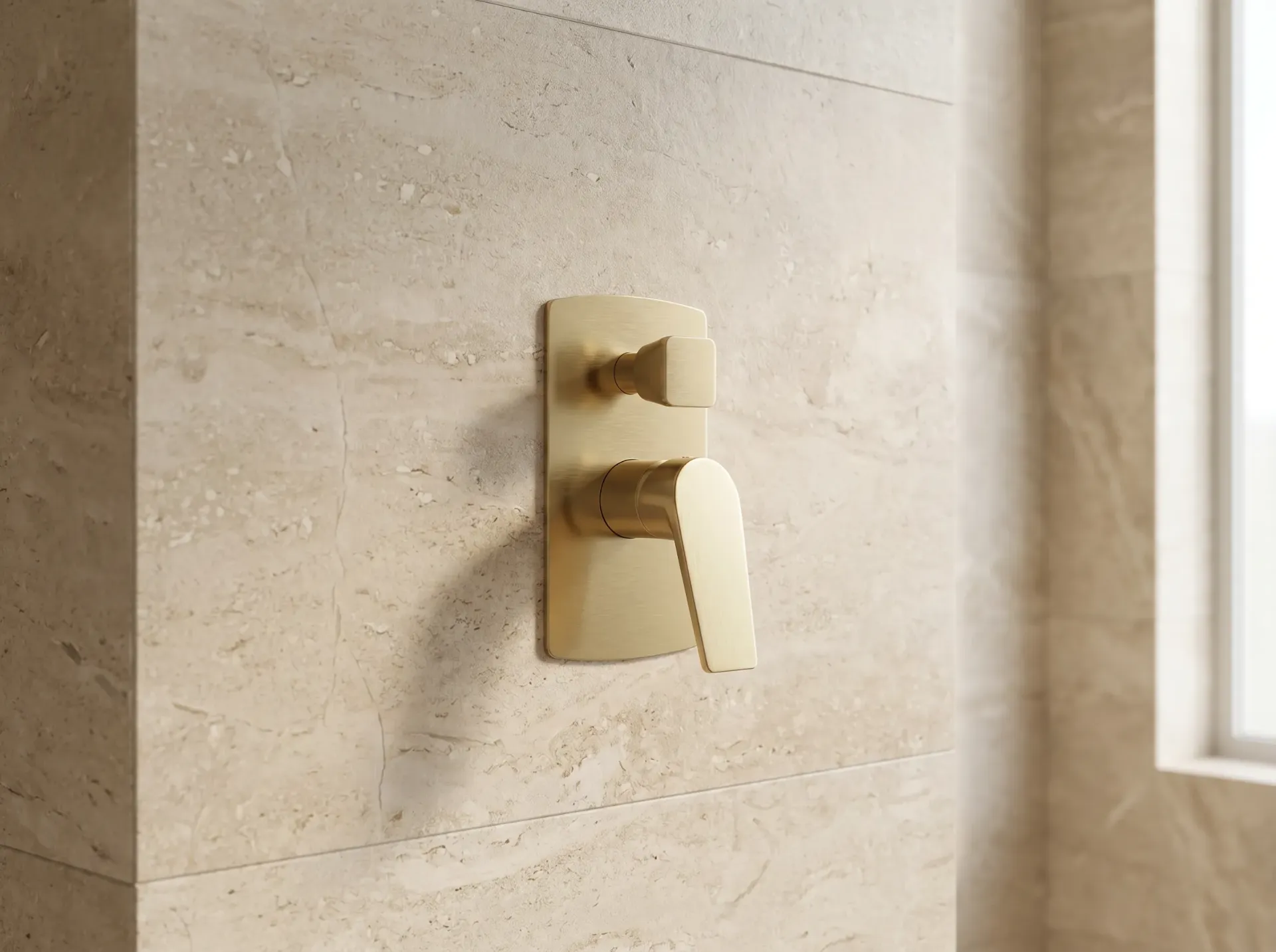 2 Way Concealed Shower Mixer Brushed Gold CM 365022 BG