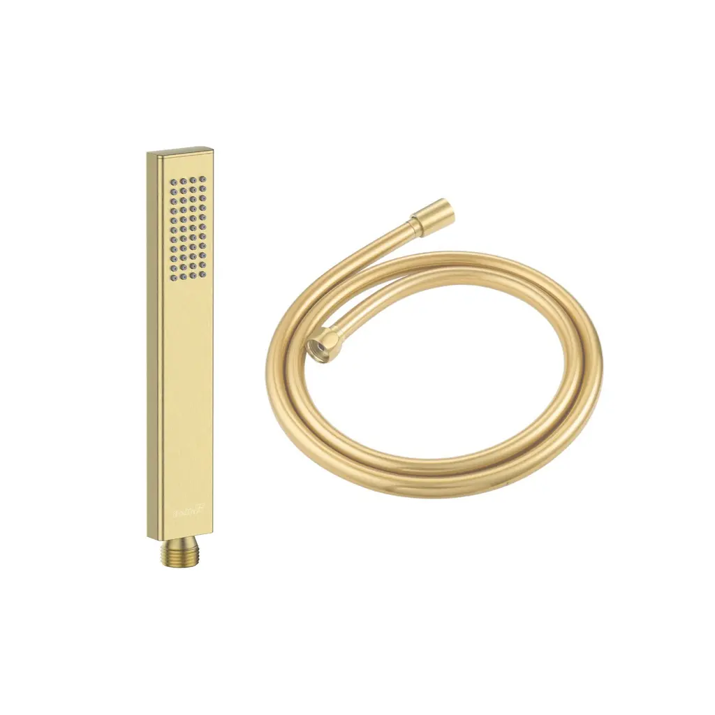 Hand Shower Square Brass Brushed Gold HS 863701 BG