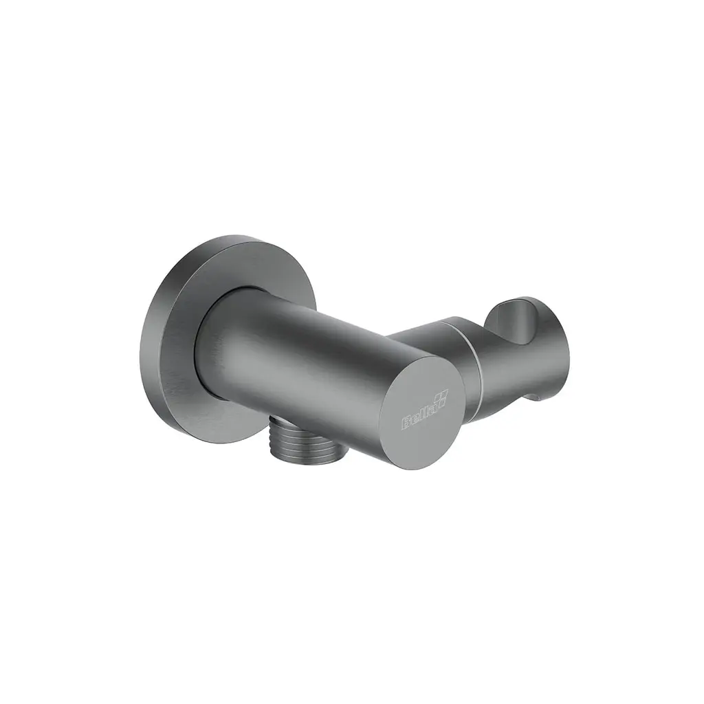 Shower Bracket Round Brass Gun Metal SB 860302 GM