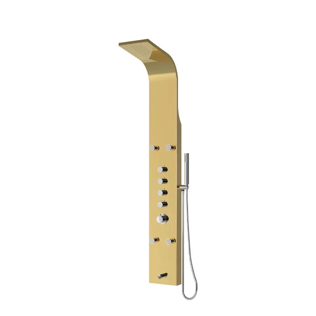 ST 88209G Shower Panel SUS 304 Gold