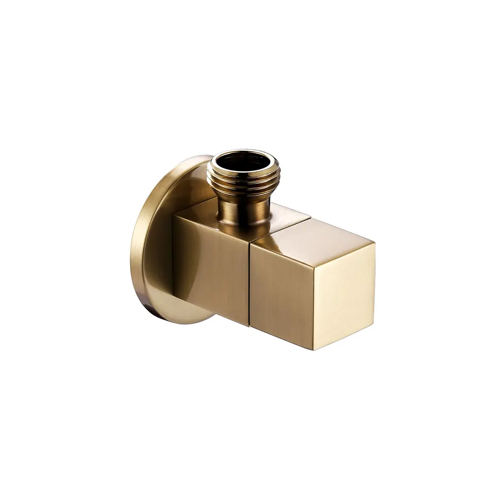 Angle Valve Square Brushed Gold AV 7300101 BG