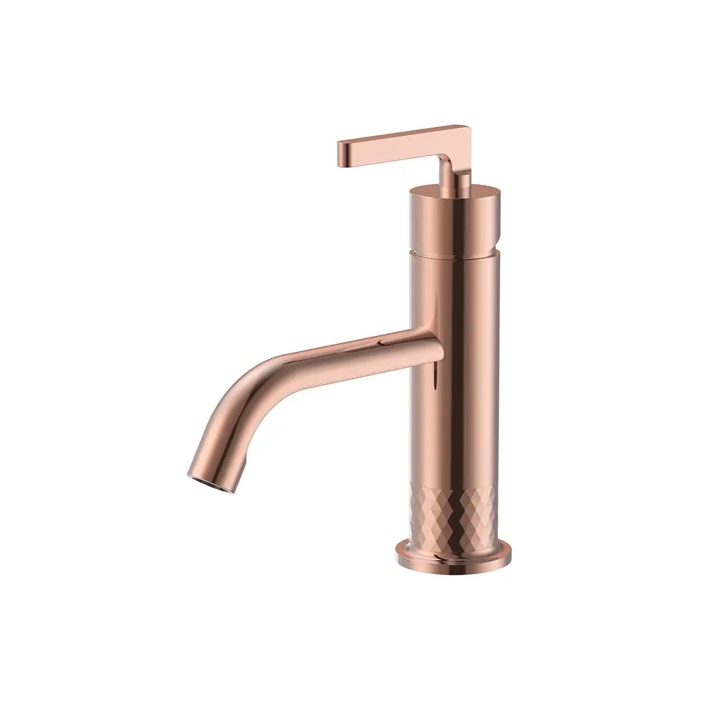 QV Series Basin Mixer Shiny Rose Gold BM 366501 SRG