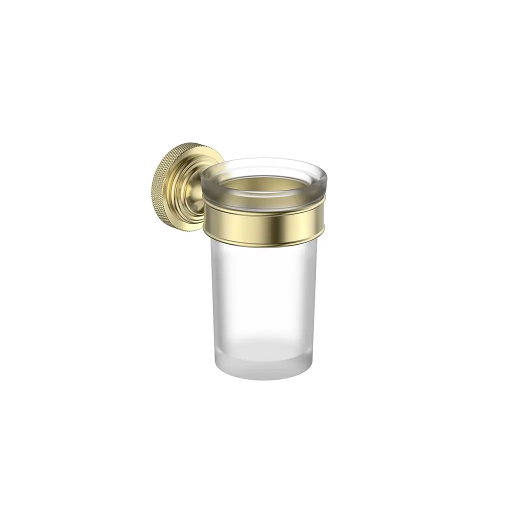 QV Series Tumbler Holder Brushed Gold TH 361007