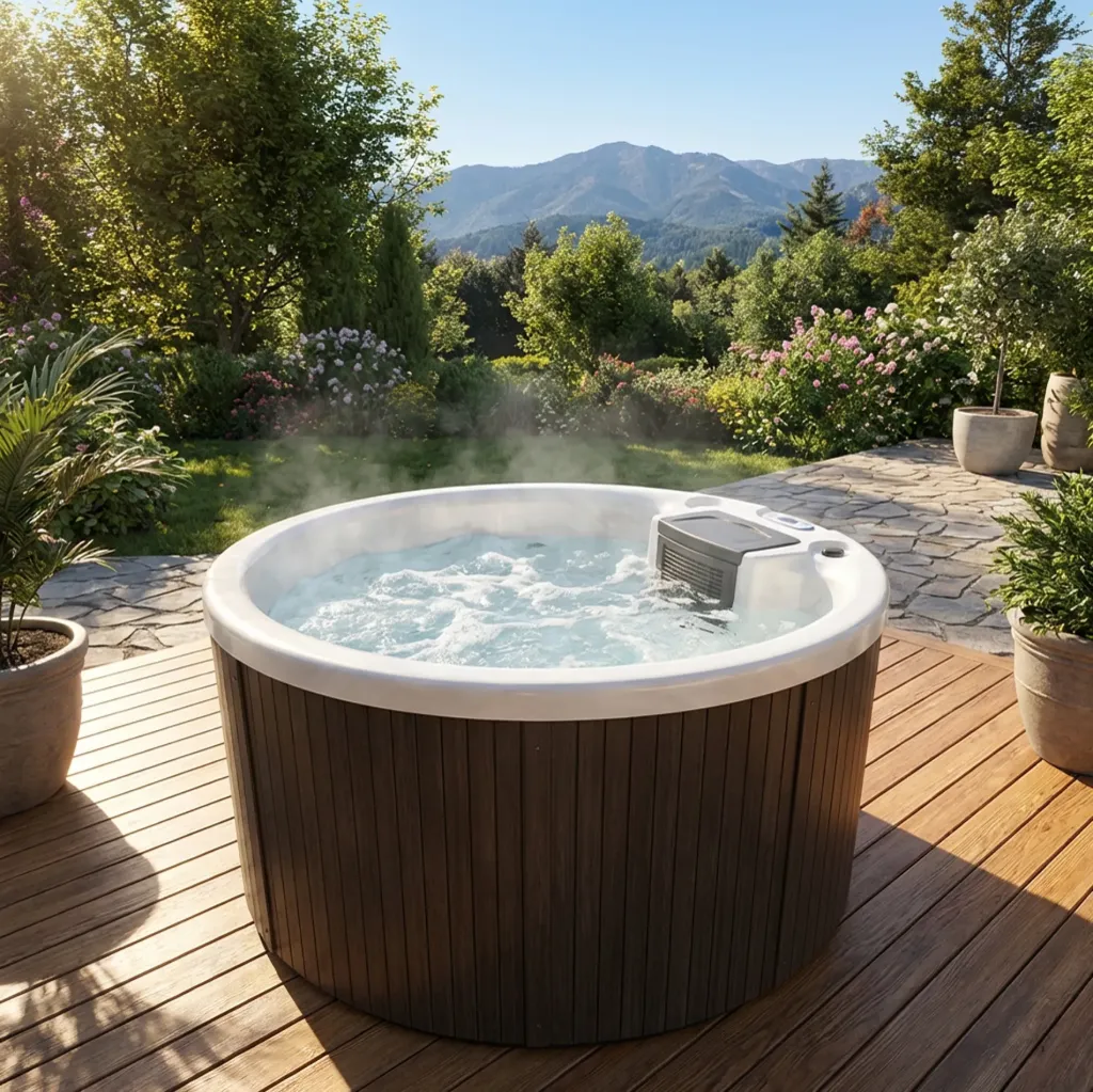 BL 87302A BW Whirlpool Spa + Waterfall + Balboa System
