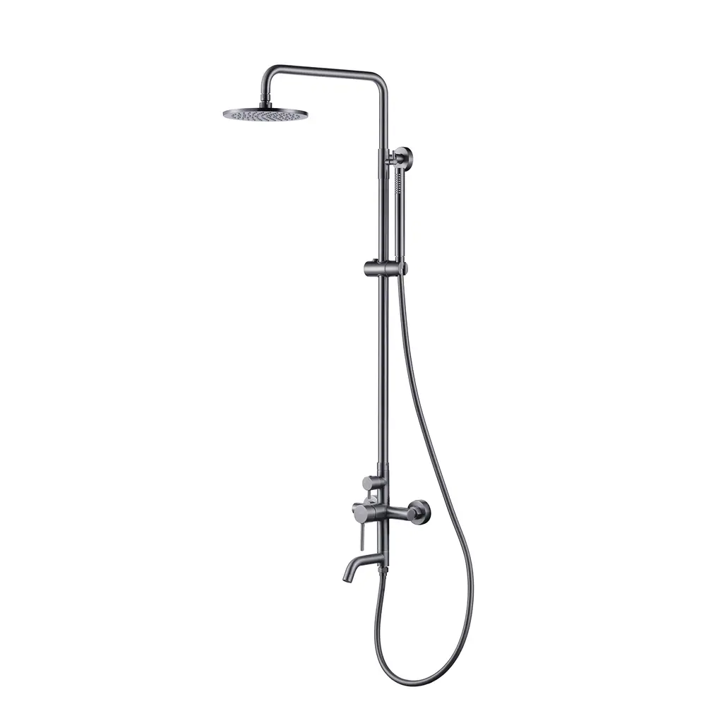 Shower Mixer Column Set Round Gun Metal SC 7313510 GM