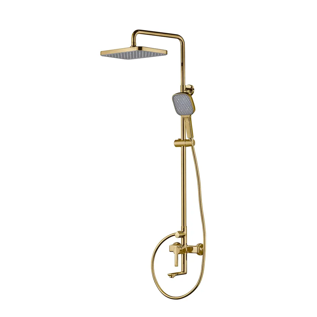 Shower Mixer Column Set Brushed Gold SC 7355510 BG