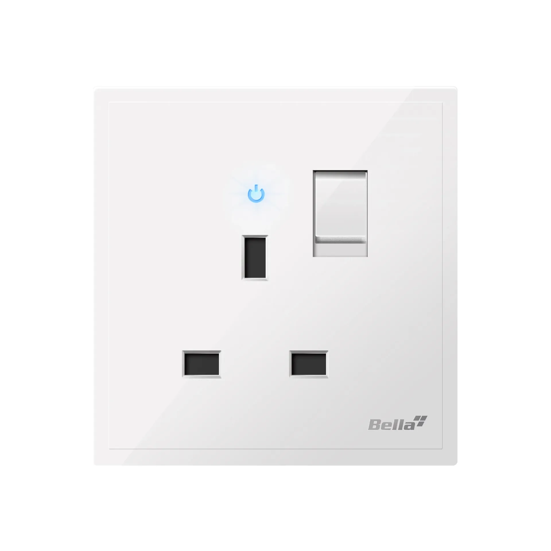 [SKU: BD-C12] Dynamo 13A Single Switched Socket With Neon (White)
