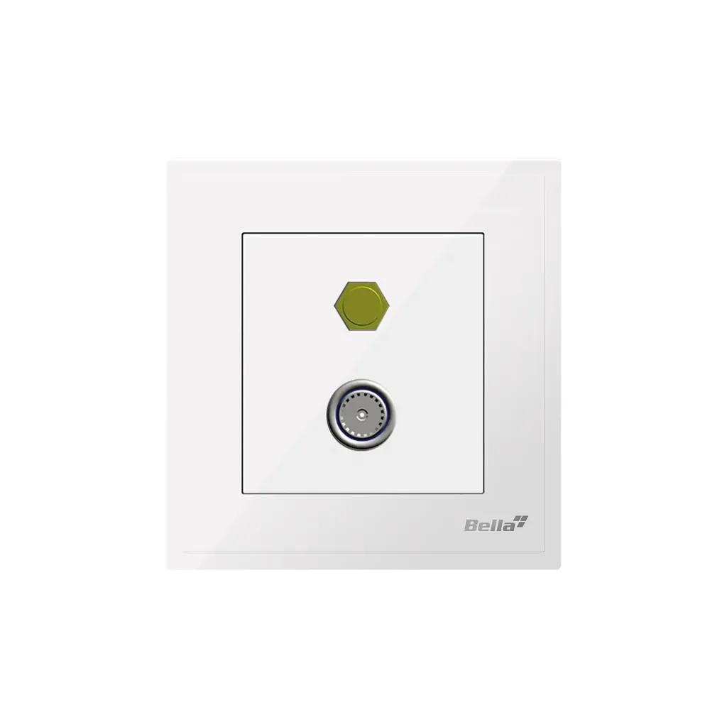 [SKU: BD-E0608] Dynamo TV & Satellite Socket (White)