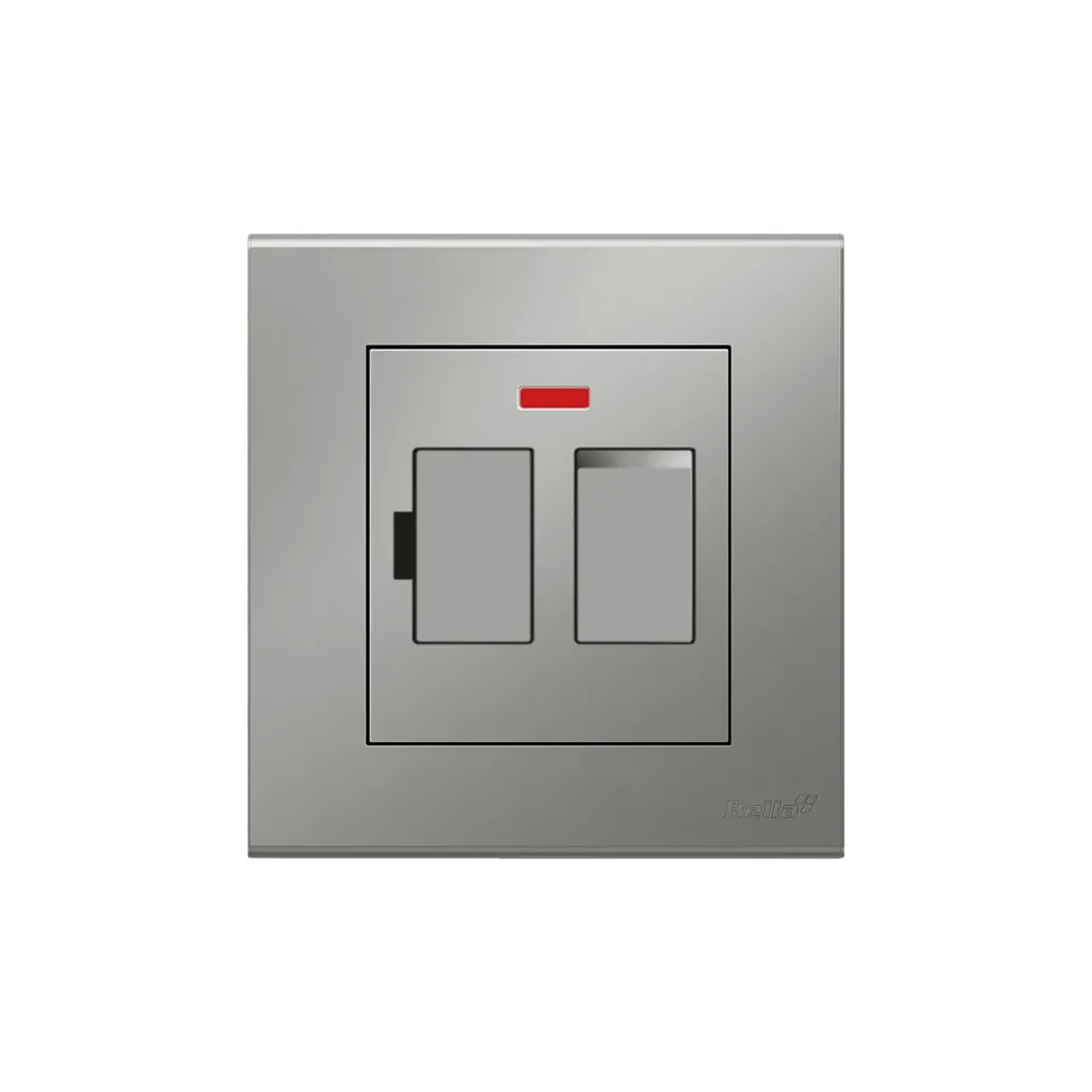[SKU: BN-N46] Vision  13A Fuse Switch (Matt Silver)