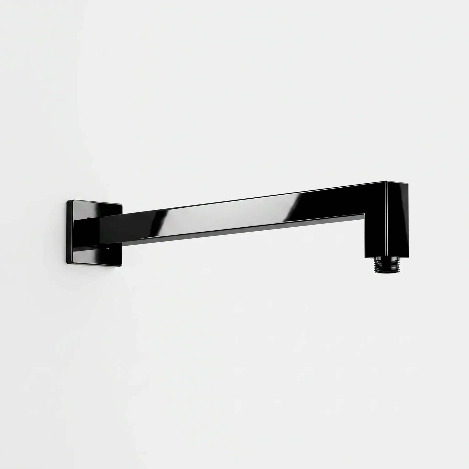 Shower Arm Square Brass Shiny Black SA 860111 SB