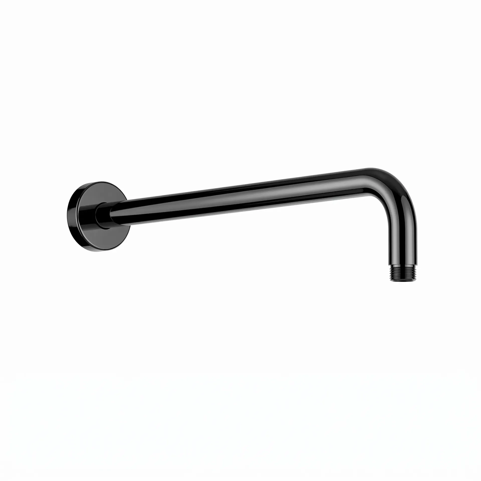 Shower Arm Round Brass Shiny Black SA 860122 SB